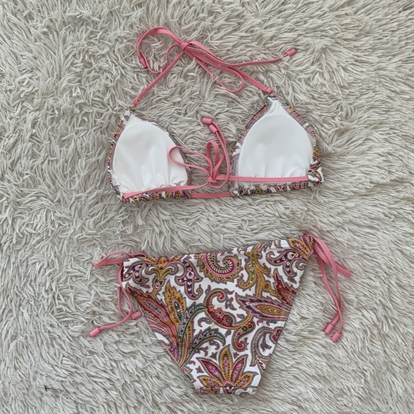 Zimmerman brighton 2 piece triangle bikini set in paisley print - Picture 2 of 11